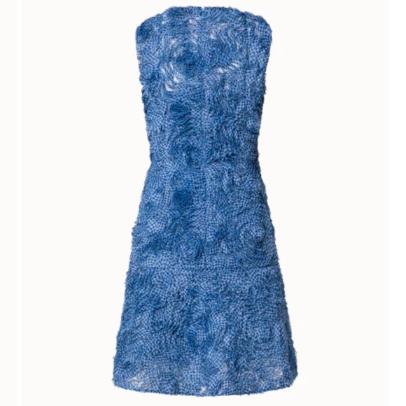 Akris Punto Dress Gingham Applique Tulle Sleeveless size 6 - Picture 4 of 16